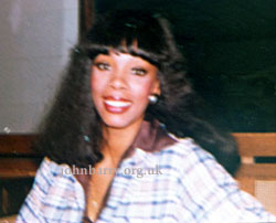 Donna Summer, 1977, recording The Deep, photo Sian Barry