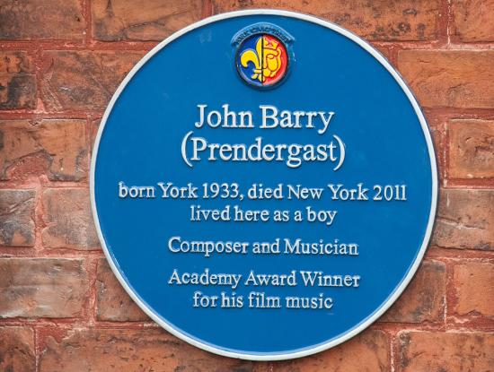 John Barry honoured with Blue Plaque in Fulford