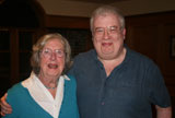 John Barry fans with June Lloyd-Jones (John's sister)